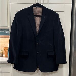 Saddlebred Men's Navy Corduroy  Blazer